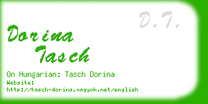 dorina tasch business card